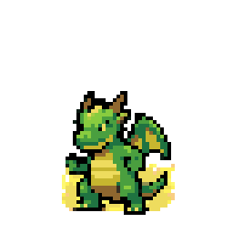Power-up sprite animation generated by PerfectPixel